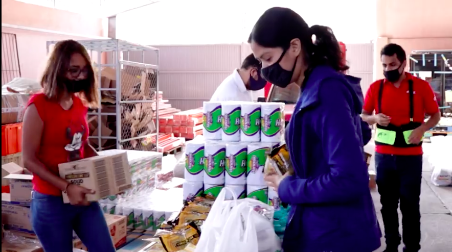 Embotelladora de colima donación, despensas programa alimenticio familias contingencia, colima